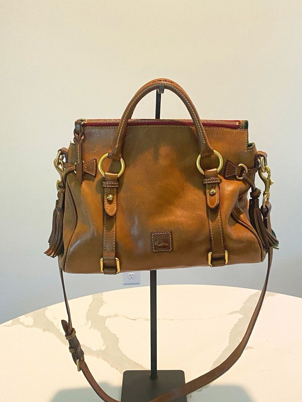 Dooney & Bourke Brown Medium Florentine Satchel